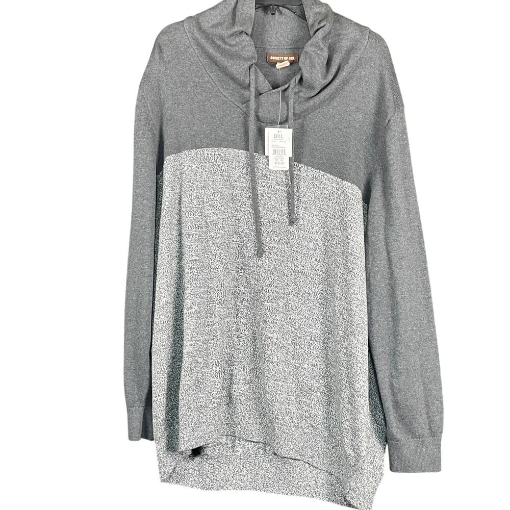 Society of One Men's pullover loose collar sweater 2XL size